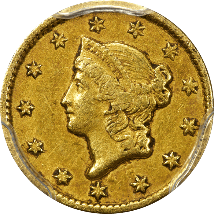 1851-C Gold Dollar ($1) Obverse Image