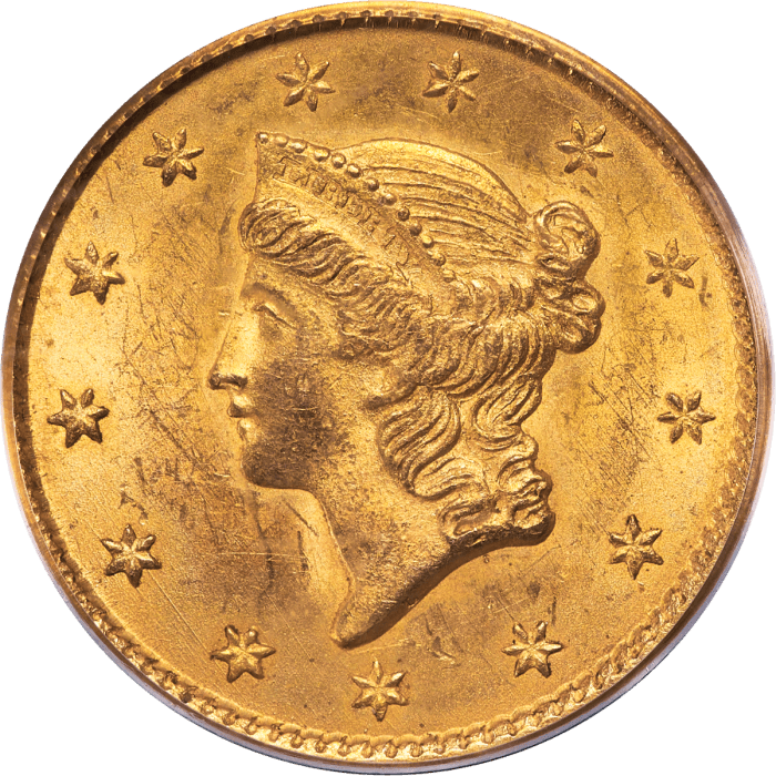 1851 Gold Dollar (G$1) Obverse Image
