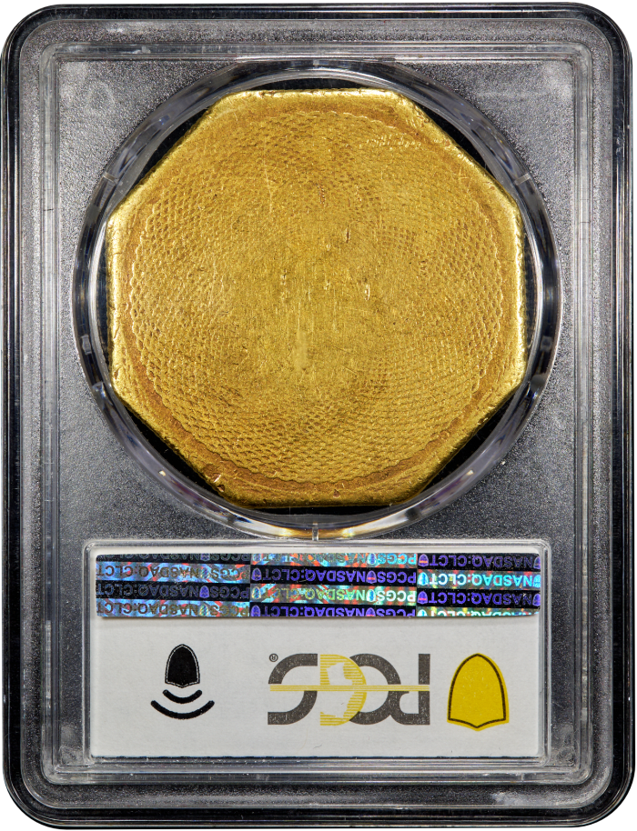 1852 Assay 887 Gold $50 Slug SLAB Image
