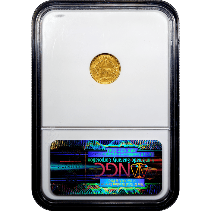 1852 Gold Dollar ($1) SLAB Image