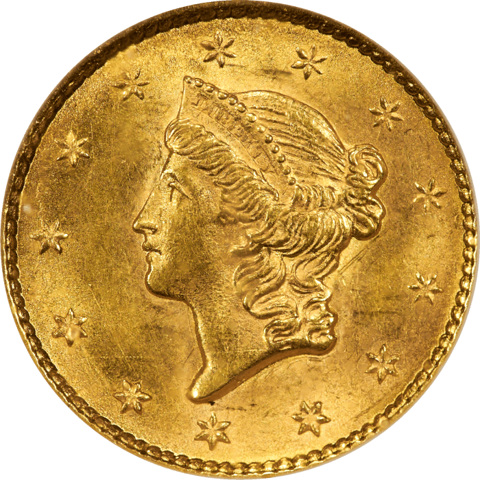 1852 Gold Dollar ($1) Obverse Image