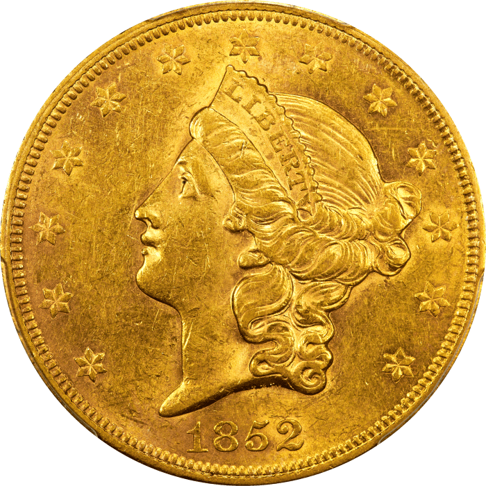 1852 Liberty Gold Double Eagle ($20) Obverse Image
