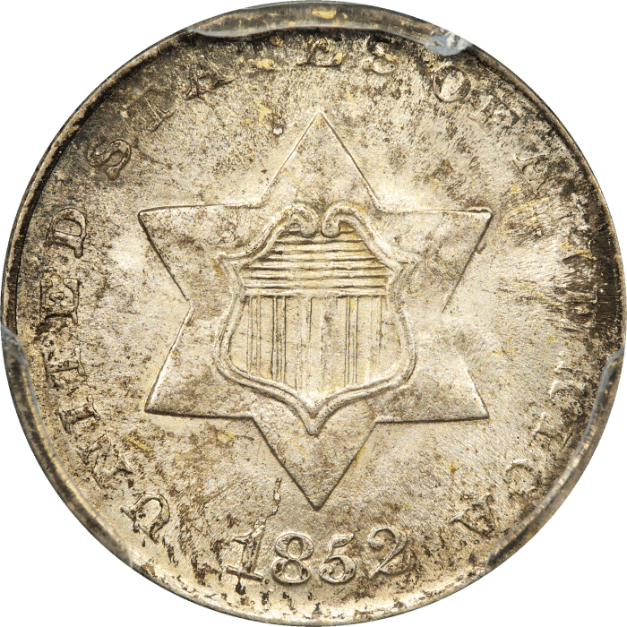 1852 Three Cent Silver (3CS) OBVERSE Image