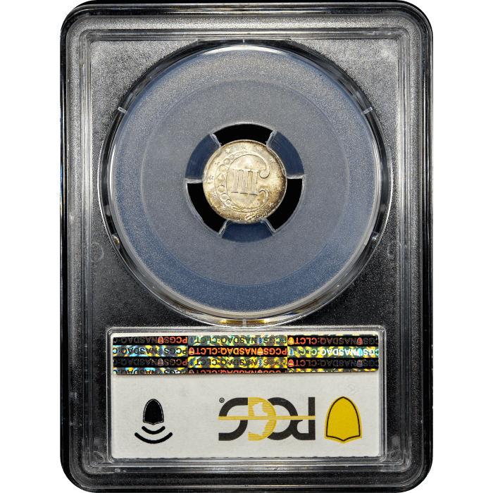 1852 Three Cent Silver (3CS) SLAB Image