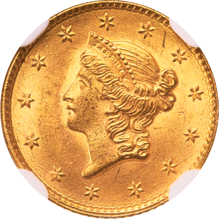1853 Gold Dollar ($1) OBVERSE Image