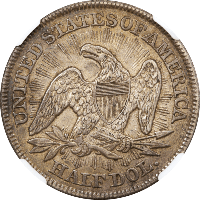1853 Seated Liberty Half Dollar (50c) Arrows and Rays Reverse Image
