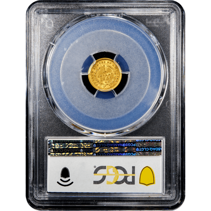 1854 Type 1 Gold Dollar ($1) SLAB Image