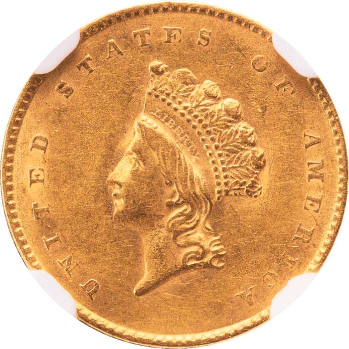 1855 Gold Dollar ($1) Obverse Image