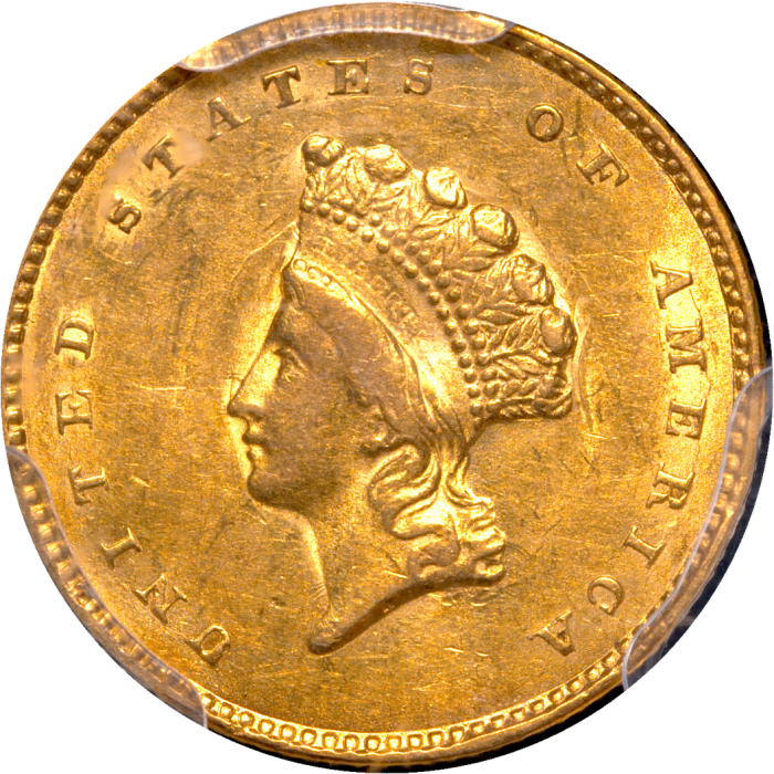 1855 Gold Dollar ($1) Obverse Image