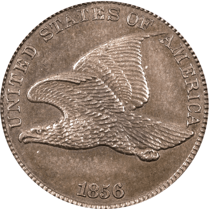 1856 Flying Eagle Cent (1c) OGH Obverse Image