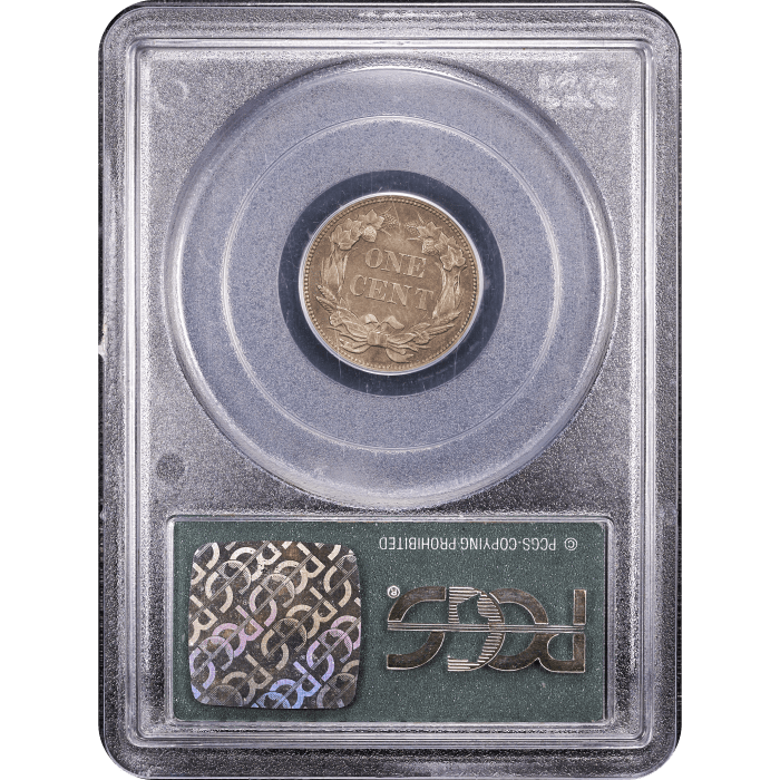 1856 Flying Eagle Cent (1c) OGH Reverse Slab Image