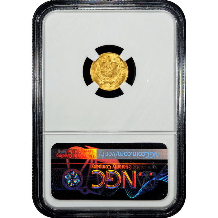 1856 Gold Dollar (G$1) Upright 5 SLAB Image