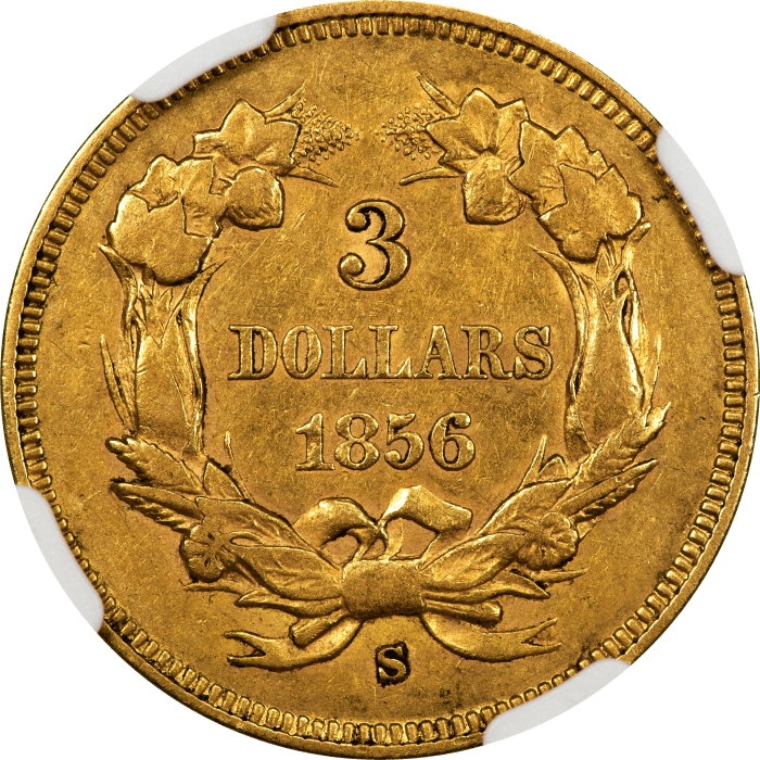 1856-S Three Dollar ($3) Reverse Image