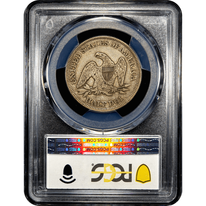 1856 Seated Liberty Half Dollar (50c) SLAB Image