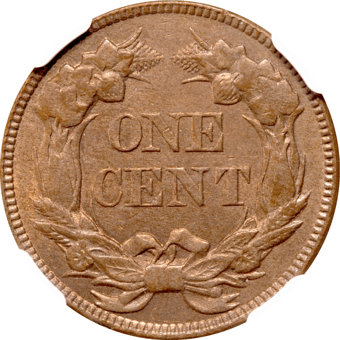 1857 Flying Eagle Cent (1c) Reverse Image