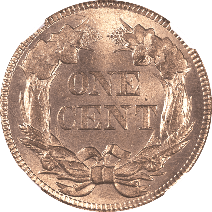 1857 Flying Eagle Cent (1c) Reverse Image
