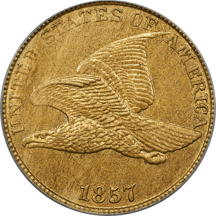 1857 Flying Eagle Cent (1c) OBVERSE Image
