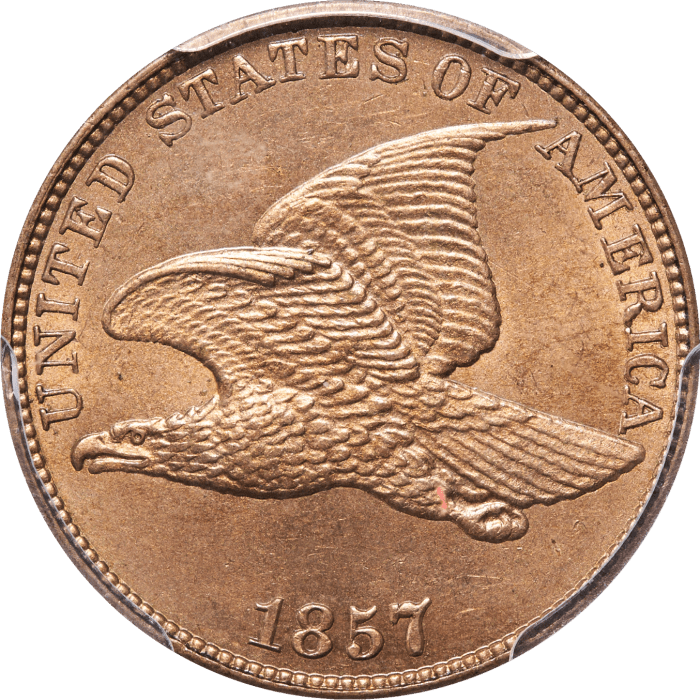 1857 Flying Eagle Cent (1c) Obverse Image