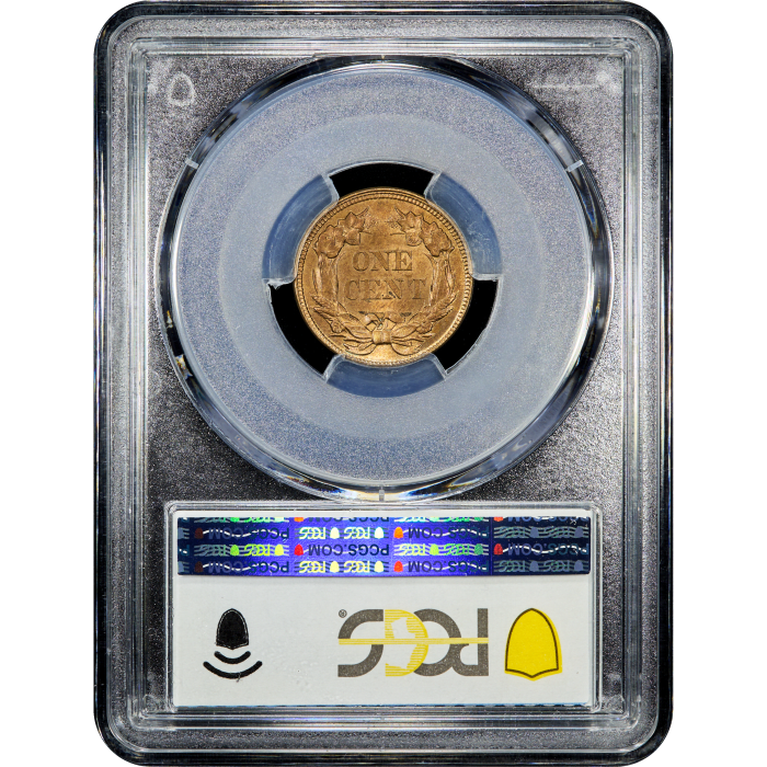 1857 Flying Eagle Cent (1c) SLAB Image