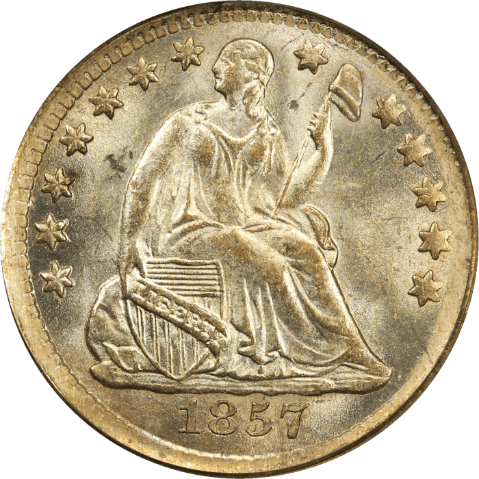 1857 Seated Liberty Half Dime (H10C) OBVERSE Image