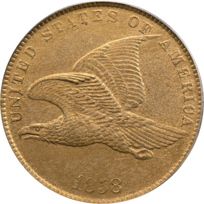 1858 Flying Eagle Cent (1c) Small Letters Obverse Image