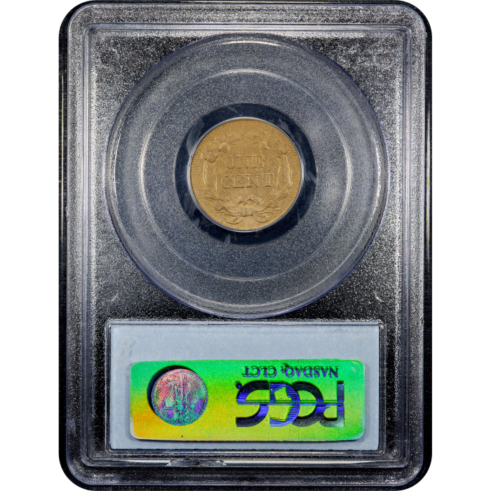 1858 Flying Eagle Cent (1c) Small Letters Reverse Slab Image