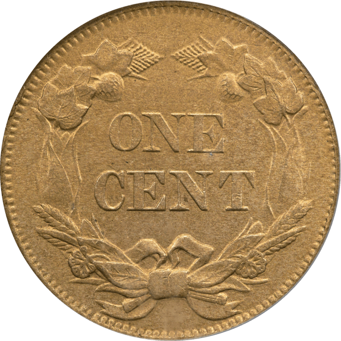 1858 Flying Eagle Cent (1c) Small Letters Reverse Image