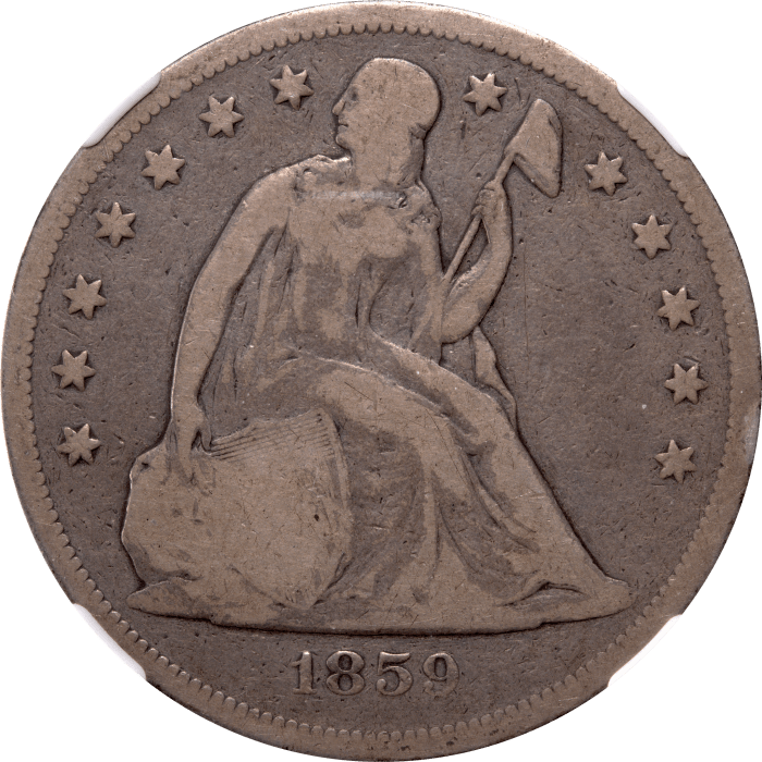 1859-O Seated Liberty Dollar ($1) Obverse Image