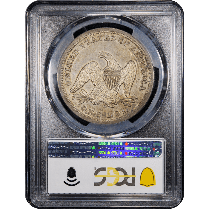 1859-O Seated Liberty Dollar ($1) Reverse Slab Image
