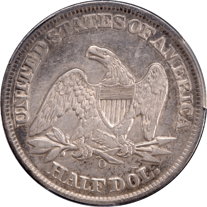 1859-O Seated Liberty Half Dollar (50c) Reverse Image