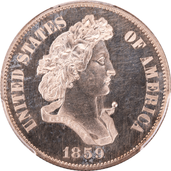 1859 Standard Silver Pattern Half Dollar (50c) J-237 Obverse Image