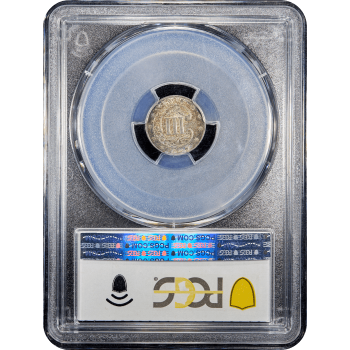 1859 Three Cent Silver (3CS) Reverse Slab Image