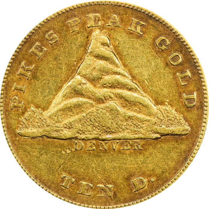 1860 Clark Gruber Gold Eagle ($10) Obverse Image