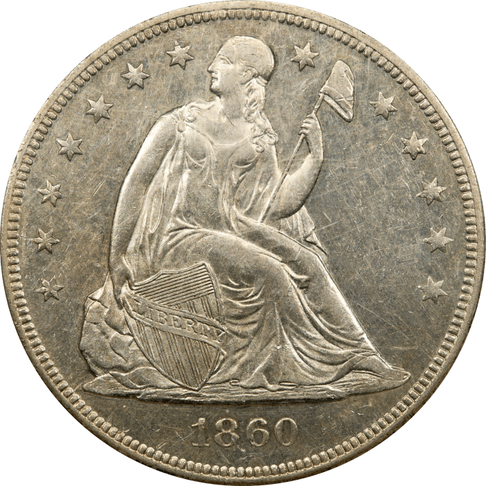 1860-O Seated Liberty Dollar ($1) Obverse Image