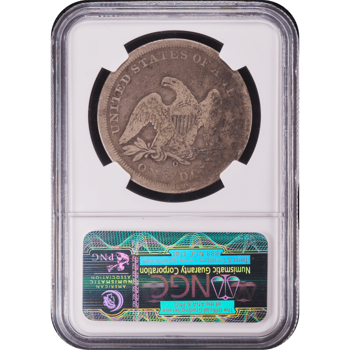 1860-O Seated Liberty Dollar ($1) Reverse Slab Image