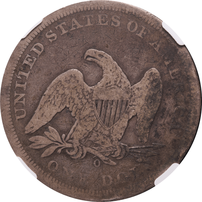 1860-O Seated Liberty Dollar ($1) Reverse Image