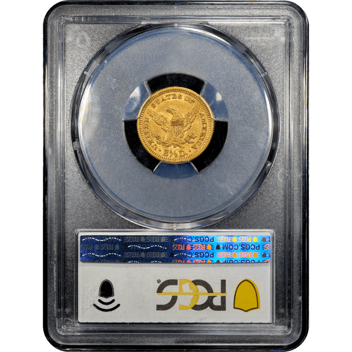 1861 Liberty Gold Quarter Eagle ($2.50) New Reverse Reverse Slab Image