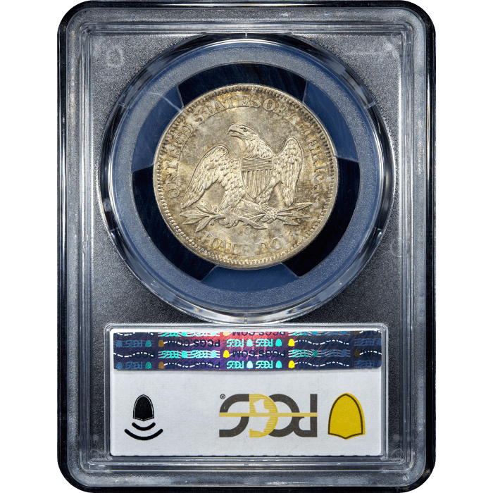 1861-O Seated Liberty Half Dollar (50c) CSA Obverse  Reverse Slab Image