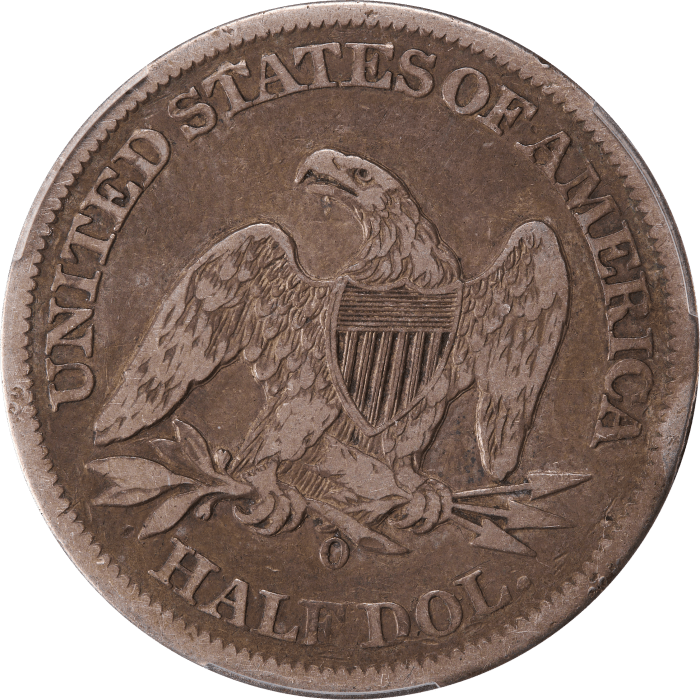 1861-O Seated Liberty Half Dollar (50c) CSA Obverse Reverse Image