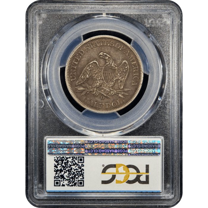 1861-O Seated Liberty Half Dollar (50c) SLAB Image