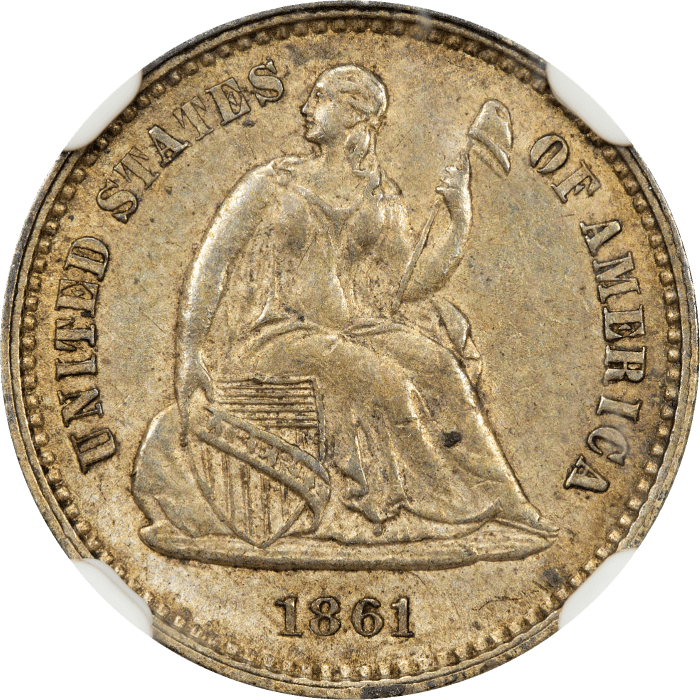 1861 Seated Liberty Half Dime (H10C) Obverse Image