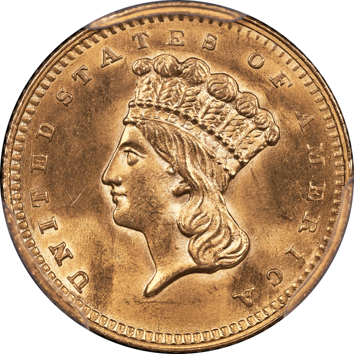 1862 Gold Dollar (G$1) Obverse Image