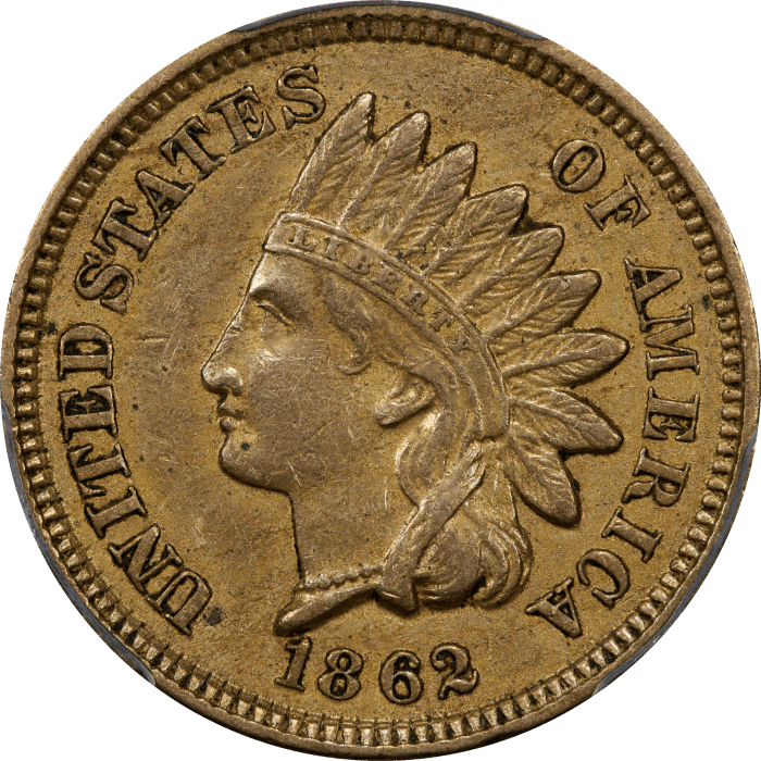 1862 Indian Cent (1c) OBVERSE Image