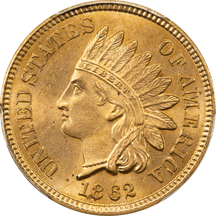 1862 Indian Cent (1c) OBVERSE Image