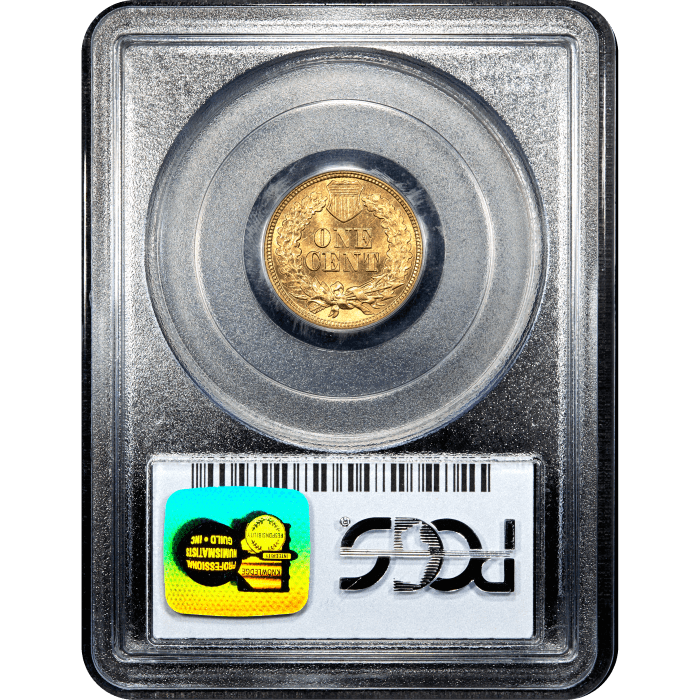 1862 Indian Cent (1c) SLAB Image
