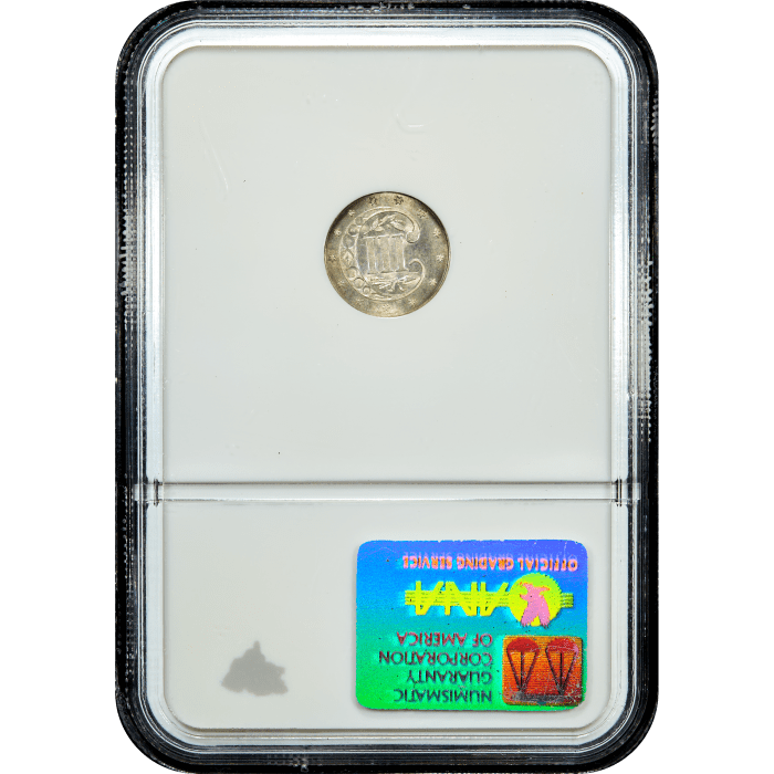 1862 Three Cent Silver (3CS) SLAB Image