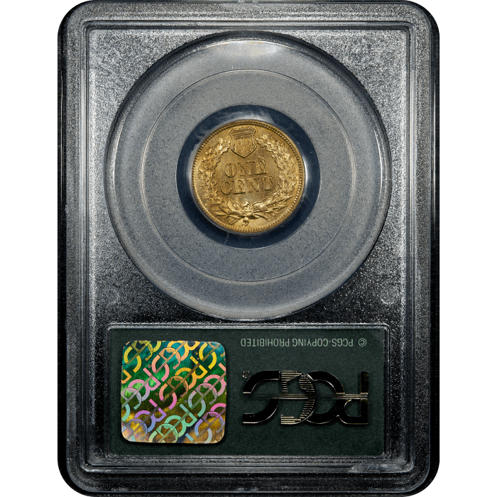 1863 Indian Cent (1c) OGH SLAB Image