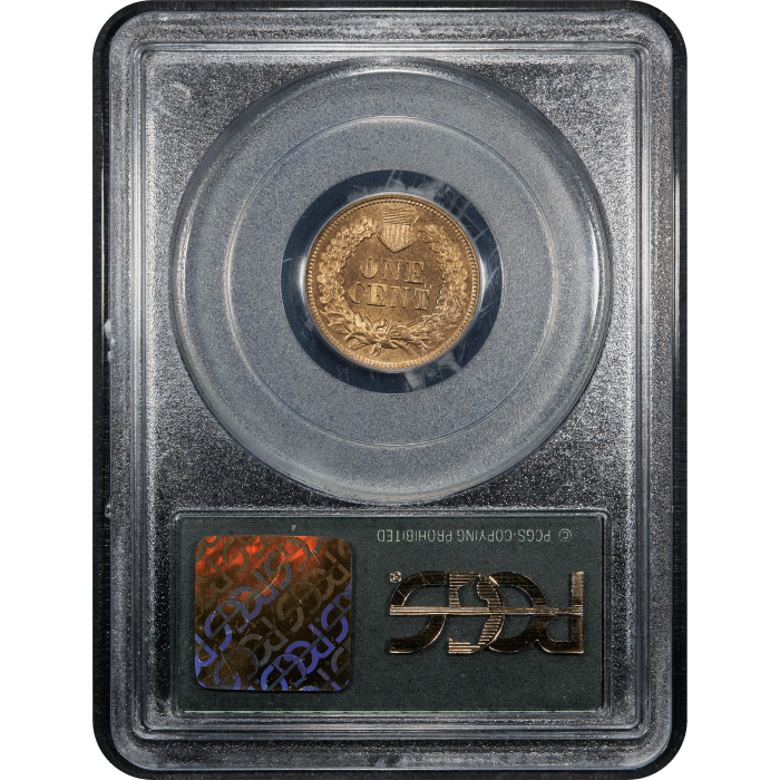 1863 Indian Cent (1c) OGH SLAB Image