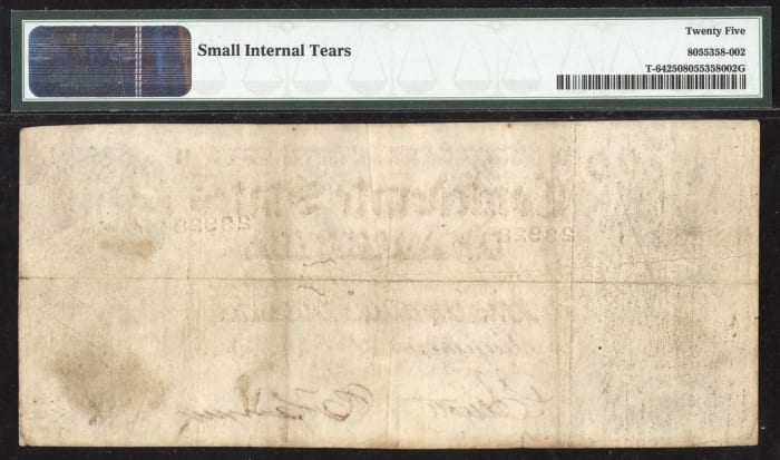 1864 $500 Confederate Reverse Image