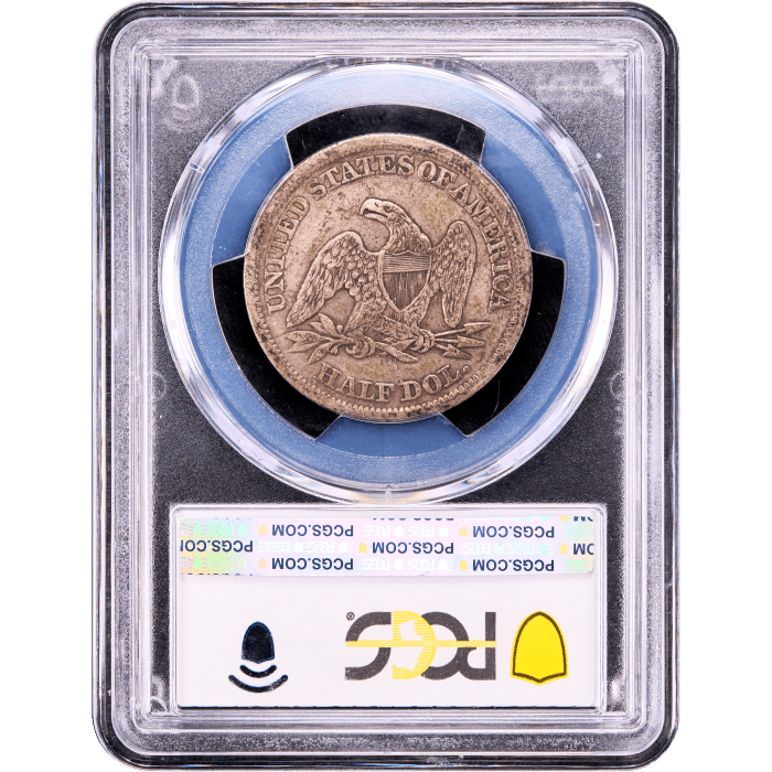 1864-S Seated Liberty Half Dollar (50c) Reverse Slab Image